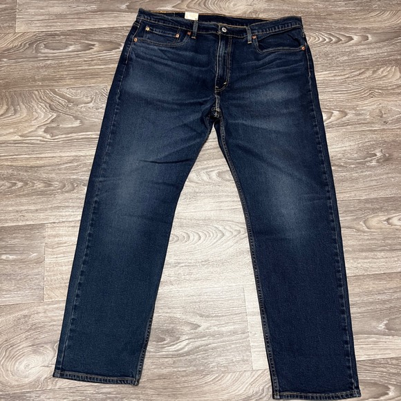 Levi's 502‎ Regular Fit Jeans Dark Wash Classic Denim Pants Size 38x32 - Picture 1 of 8